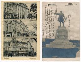 13 db RÉGI magyar város képeslap vegyes minőségben / 13 pre-1945 Hungarian town-view postcards in mi...