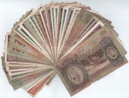 Vegyes 56db-os korona és pengő tétel, közte 1930. 20P valamint 1943. 1000P T:III,III-