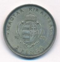 1935. 2P Ag "Pázmány" T:2,2- patina Adamo P7.1