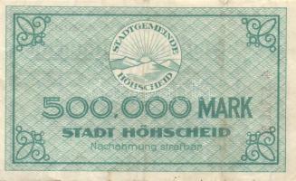 Német Birodalom/Weimari Köztársaság/Höhscheid 1923.8.7. 500.000M T:II-