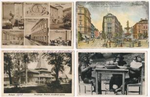 Budapest - 8 db régi képeslap / 8 pre-1945 postcards