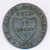 Olasz Államok / Gorizia 1802A 15s / 8 1/2kr Ag T:2-,3 patina
Italian States / Gorizia 1802A 15 Sold...