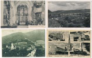 8 db RÉGI történelmi magyar város képeslap vegyes minőségben / 8 pre-1945 historical Hungarian town-view postcards from the Kingdom of Hungary in mixed quality