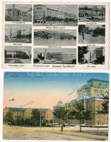 8 db RÉGI történelmi magyar város képeslap vegyes minőségben / 8 pre-1945 historical Hungarian town-...