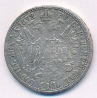 Ausztria 1872. 1Fl Ag "Ferenc József" T:2- fül- és forrasztásnyom 
Austria 1872. 1 Florin...