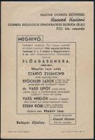 1946 Magyar Cionista Szövetség meghívója előadásra
