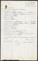 1939 Siófok, házassági anyakönyvi kivonat
