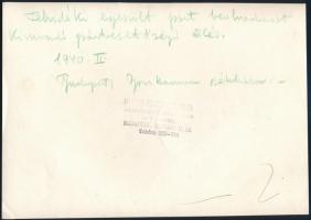 1940 A Felvidéki Egyesült Párt beolvasztását kimondó pótvezetőségi ülés a budapesti iparkamara székh...