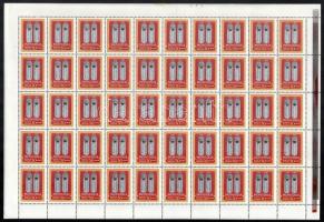 1962 Dzsingisz kán hajtott teljes ívsor Mi 309-312 folded complete sheets of 50 (Mi EUR 2.650,-)