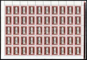 1962 Dzsingisz kán hajtott teljes ívsor Mi 309-312 folded complete sheets of 50 (Mi EUR 2.650,-)