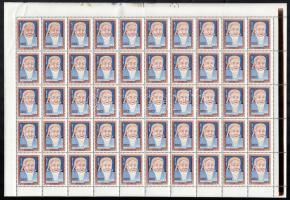 1962 Dzsingisz kán hajtott teljes ívsor Mi 309-312 folded complete sheets of 50 (Mi EUR 2.650,-)