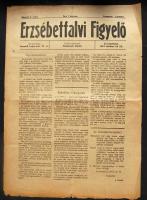 1919 Erzsébetfalvi Figyelő röpirat októberi száma, román cenzúrával