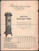 cca 1930 "Royal" Gyorsmérleg és Vasárúgyár Részvénytársaság illusztrált árjegyzéke, szétes...