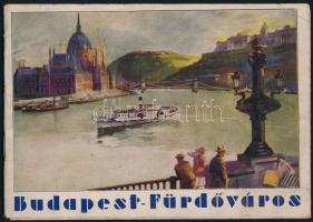 cca 1930 Budapest fürdőváros képes ismertető füzet, 40p