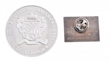 1998. "Páneurópa Fesztivál" peremen jelzett Ag emlékérem dísztokban (31,18g/0.925/42,5mm) ...