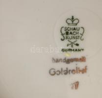 Schaubachkunst halas porcelán váza. Kézzel festett, jelzett, hibátlan 30 cm