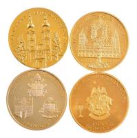 1991. 4db-os emlékérem tétel, benne: Bognár György (1944-) 1991. "II, János Pál pápa látogatása...