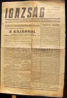 1956-os sajtóanyag "Igazság" címmel: a magyar forradalmi honvédség és ifjúság lapjának októberi száma