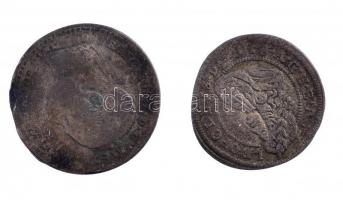 Ausztria 1698. 1kr Ag "I. Lipót" (0,99g) + 1870. 10kr Ag "Ferenc József" T:3,3- ...