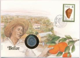 Belize 1980. 5c Al felbélyegzett borítékban, bélyegzéssel, német nyelvű leírással T:1 Belize 1980. 5 Cents Al in envelope with stamp, cancellation and a prospectus in german C:UNC