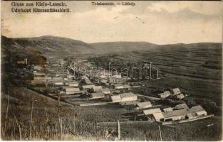 1912 Kisszentlászló, Kleinlasseln, Laslau Mic; Totalansicht / látkép / general view (lyukak / holes)