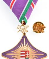 2012. "Szent Adorján Érdemjel" aranyozott, zománcozott Br kitüntetés mellszalagon, miniatű...