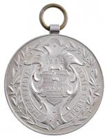 1895. Vasvármegyei Sport-Egylet 1893 / 1895 VIII/1 Országos v. 3000m I. jelzetlen Ag díjérem BELADA WIEN gyártói jelzéssel, Br függesztőkarikával (26g/39mm) T:1-,2 patina / Hungary 1895. Vasvár County Sports Association 1893 / 1895 VIII/1 National competition 3000m I. Ag award medal wothout hallmark, with makers mark BELADA WIEN, with Br suspension ring (26g/39mm) C:AU,XF patina