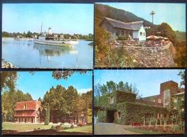 80 db modern több példányos balatoni képeslap