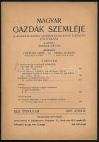 1937-1938 A Magyar Gazdák szemléje c. folyóirat 2db száma