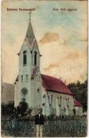 1914 Perecseny, Perechyn, Perecin; Római katolikus templom / Catholic church (fl)