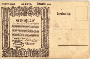 Miskolc, Matyó hímzések a Borsod-Miskolczi múzeumból. Biró S. felvétele. Hátoldalon sorsjegy (r)