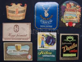 7db likőrös, Unicumos italcímke