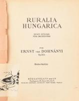 Dohnányi Ernő (1877-1960) zeneszerő autográf kottái 21, nagyrészt kétoldalas lap. + 
Dohnányi, Erns...