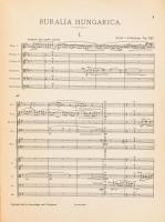 Dohnányi Ernő (1877-1960) zeneszerő autográf kottái 21, nagyrészt kétoldalas lap. + 
Dohnányi, Erns...