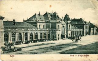 Kolozsvár, Cluj; Gara / Pályaudvar, vasútállomás / railway station (EB)