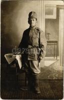 Osztrák-magyar katona / WWI Austro-Hungarian K.u.K. military, soldier. photo (lyuk / hole)