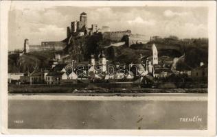 1931 Trencsén, Trencín; vár, zsinagóga / Trenciansky hrad / castle, synagogue (EB)