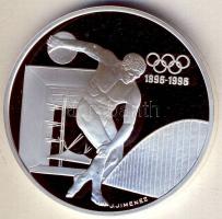 Franciaország 1994. 100Fr Ag "Olimpia-diszkoszvető" T:PP Eredeti díszdobozban, tanúsítvánn...