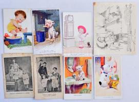 Képeslaptétel jobb darabokkal, benne több Bonzó, Jamboree grafikák és modern lapok is