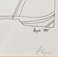 Herpai Zoltán (1951-2011): Karnevál. Szitanyomat, papír. Jelzett. Számozott: 41/100. 31x41 cm. Üvege...