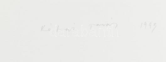 Kótai Tamás (1959-): Szemek, 1993. Szitanyomat, papír, jelzett, számozott (HC II/IV). 60×40 cm