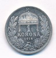 1914KB 1K Ag "Ferenc József" T:1- patina
Adamo K5.1
