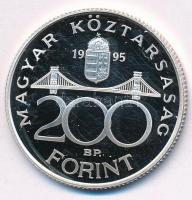 1995. 200Ft Ag "Deák" T:1- (PP) kis patina, karc
Adamo F13.1