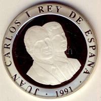 Spanyolország 1991. 2000P Ag "Olimpia-tenisz" T:PP