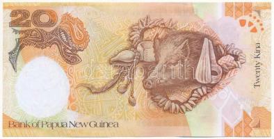 Pápua Új-Guinea 2008. 20K "BPNG5351698" "35 éves a Pápua Új-Guinea Bank" emlékki...