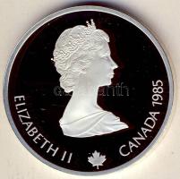 Kanada 1985. 20$ Ag "Téli olimpia-síelés" T:PP