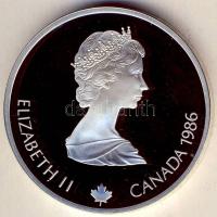 Kanada 1986. 20$ Ag "Téli olimpia-síelés" T:PP
