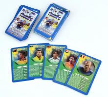 Világhírű futballsztárok, 30 db-os kártyapakli, eredeti dobozában