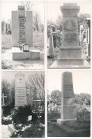 20 db MODERN fotó magyar színészek sírjaival. F. Nagy Imre fényképezte / 20 modern photos of the tom...