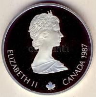 Kanada 1987. 20$ Ag "Téli olimpia-bob" T:PP